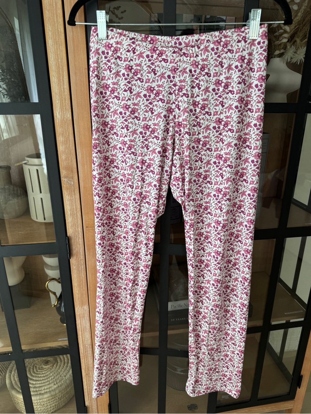 LAKE Pajamas pima pants Dahlia garden floral pjs cotton elastic waist
